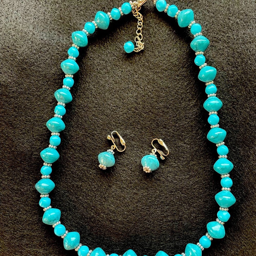 Vintage necklace and earrings